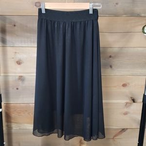 Lularoe XXS Lola black with texture